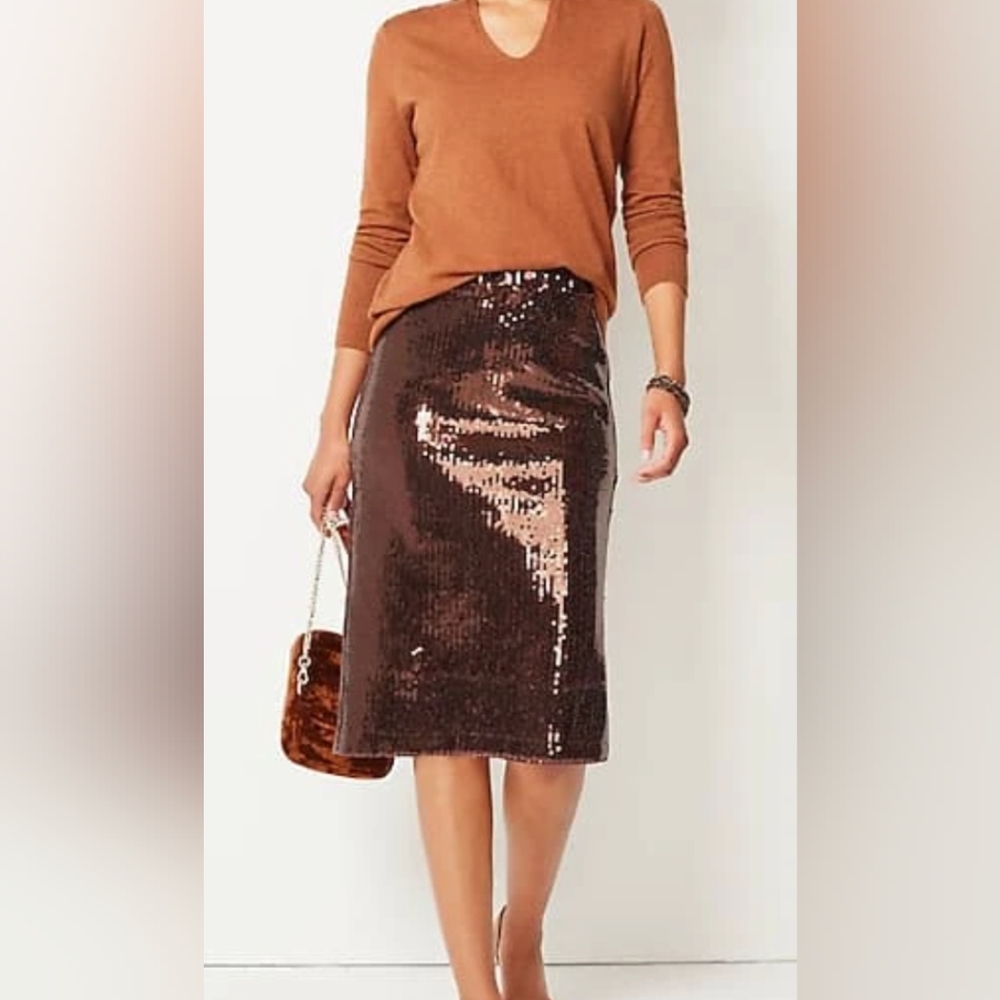 J Jill sequin pull-on skirt
